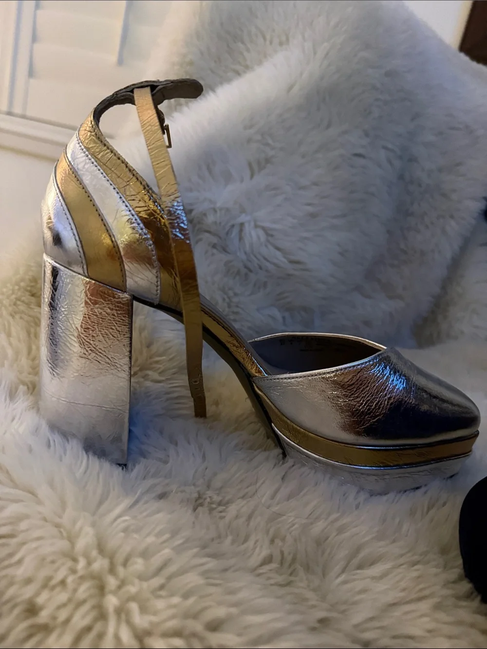 All Saints shiny metallic